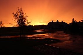 Sunset after the rain