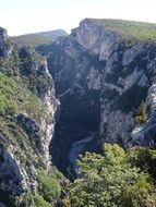 gorge between rocks in france