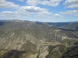 high mountains nature