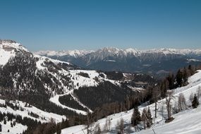 mountain slopes in Austria