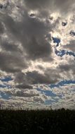 dark clouds of the autumn sky
