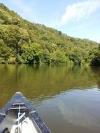 canoeing on the river