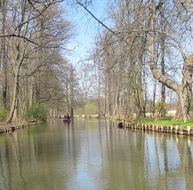 beautiful scenic waterway on a sunny day