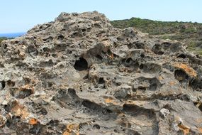 geological formations in a wildlife park
