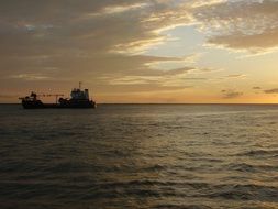 Big ship on a water