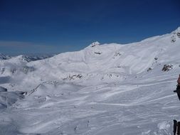 winter snow in the mountains