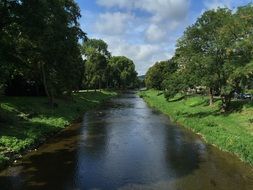 river among green trees in Bad Neuenahr