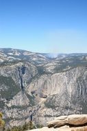 panorama of majestic mountains in Yosemite National Park