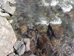 Water on the pebble