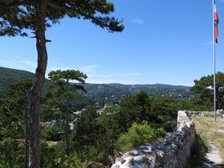 mountain panorama from the observation deck