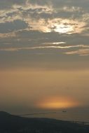 evening sun on the sea