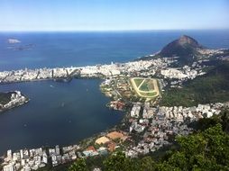 aerial view, panorama of the atlantic coast