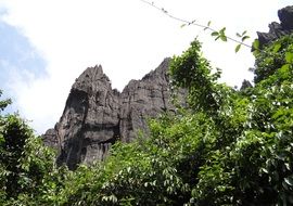 karst rock formation in yana