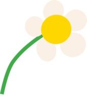 abstract daisy flower, illustration