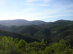 mountains tranquil landscape