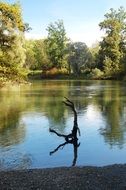 Rain lake Park in Rastatt