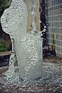splashes of water from a glass