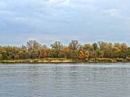 vistula river in autumn