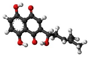 Alkannin molecule as a clipart