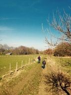 Hiking on the landscape