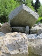 huge stones in nature
