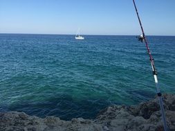 fishing by the sea