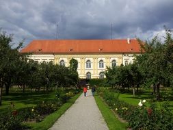 park in front of the castle in munich