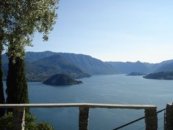 panorama of mountain lake
