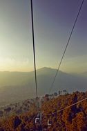 panoramic view from the cable car