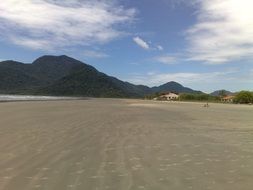 wide beach Guara in brazil