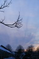 stripes in the air in the sky