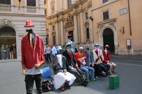 street entertainment in rome