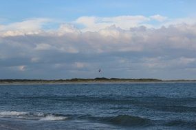 thick clouds over the coast