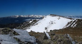 The mountain system of the Pyrenees stretches along the south-western border of France