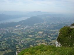 aerial view of Mont Revard in Aix les Bains in France