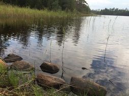 clear lake in the park