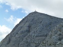 panoramic view of the mountains under the clouds