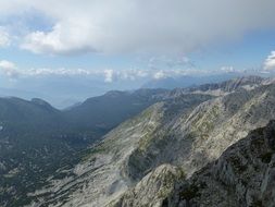 Summer panorama of the Alps in Austria