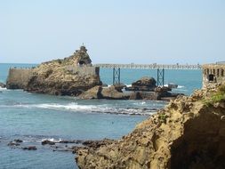 cliffs in Biarritz