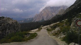 mountains dolomites morning