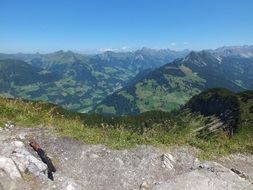 sunny summer in the alps
