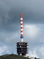 transmitter tower on the mountain