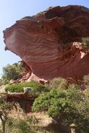 geological structure of sandstone near the mountain