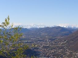 mountain nature landscape village