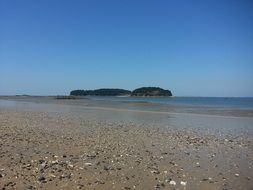 Landscape of beach on a island