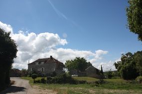 house among the picturesque nature