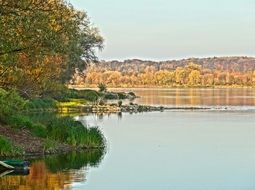 vistula river in early autumn