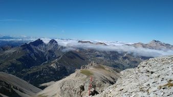 gorgeous view of Le Dévoluy massif, france
