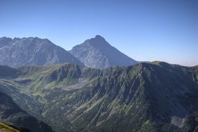 Kasprowy Wierch mountain Tatry top view