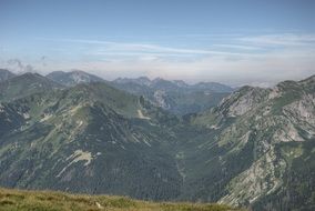 Tatry Slovakia top view on the summer day